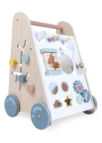 Dřevěn&eacute; chod&iacute;tko pro děti s pohybliv&yacute;mi prvky ECOTOYS