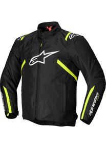 Alpinestars T-SPS V2, textile jacket waterproof , color: Black/White/Neon-Yellow , size: 4XL